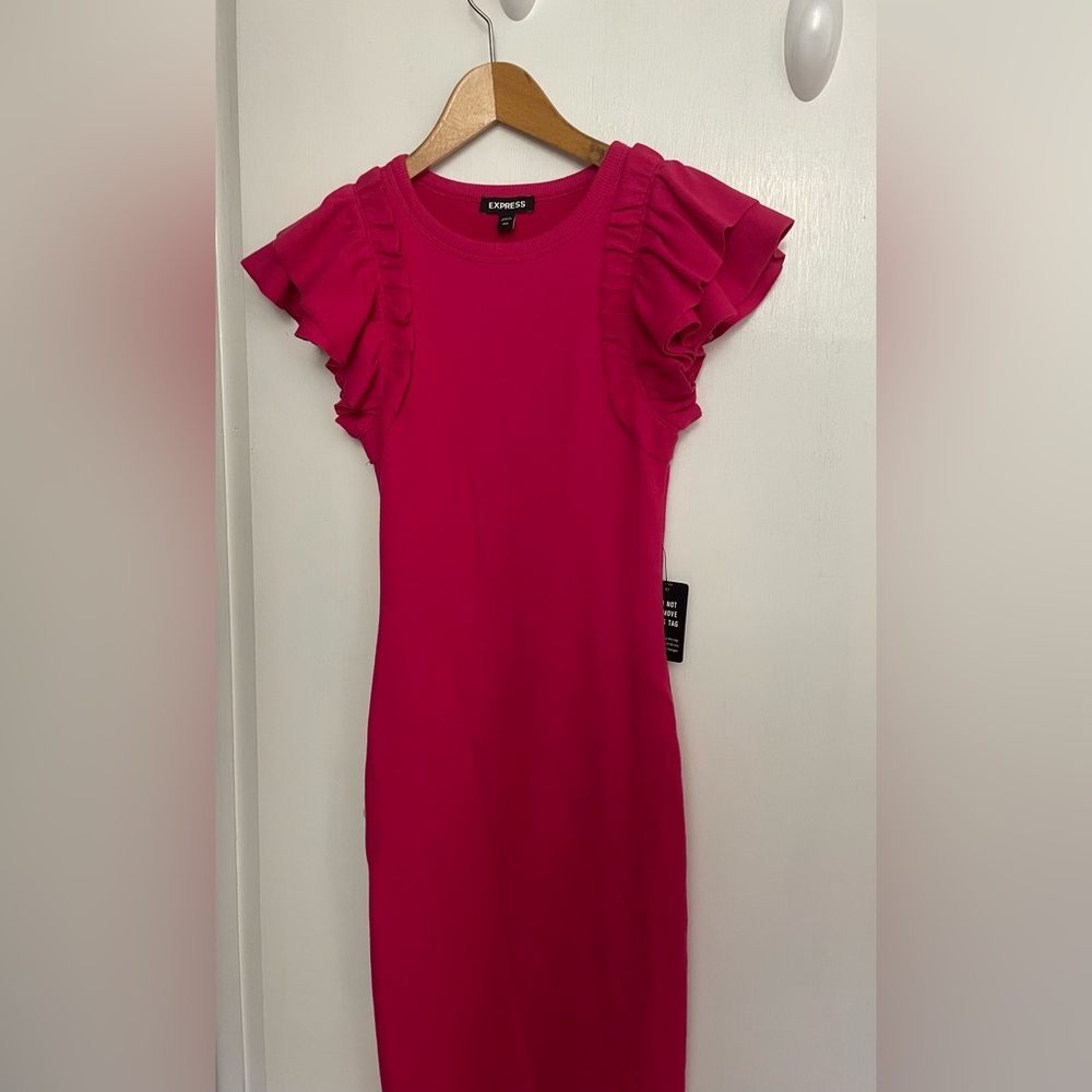 New! EXPRESS XXS midi dress